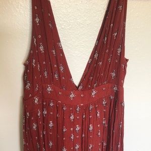 Bohemian maxi dress with slit